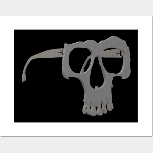 skull Glasses Posters and Art